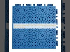 Ineinandergreifende Basketballplatzfliesen 340x340mm Polypropylen-Sportboden