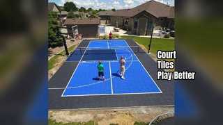 Pickleball Court Tiles Outdoor-Bodenbelag zu verkaufen