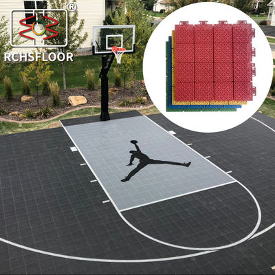 Volleyball-Floorplatten mit Verriegelung 18,1 mm Basketballplatz-Floorplatten