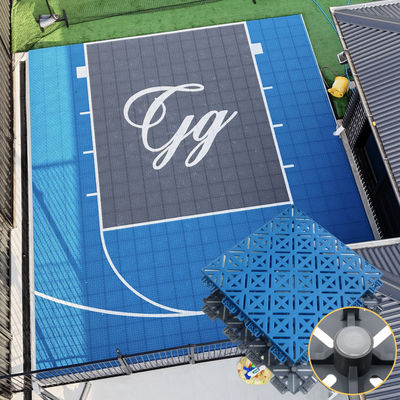 FIBA Basketball System Halbplatz Innen-Außen 3x3 Sport Fußbodenfliesen