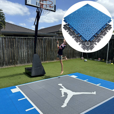 Außenbereich gute Stoßabsorption 3x3 Basketball Boden Modularen Hinterhöfen Hof Bodenfliese