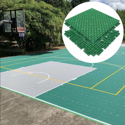 Aufgehängte 100% PP Kunststoff Sportplatz Matte Indoor Outdoor Mobile Volleyball Basketball Sportplatz Fußbodenmatte