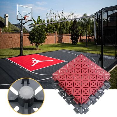 Custom Farbe PP Outdoor-Sportfliesen Einfach installieren Haut texturierte Oberfläche
