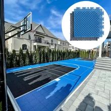 Anpassbare UV-beständige Outdoor-Sportfliesen Einfache Installation Haut texturierte PP